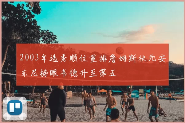 2003年选秀顺位重排詹姆斯状元安东尼榜眼韦德升至第五